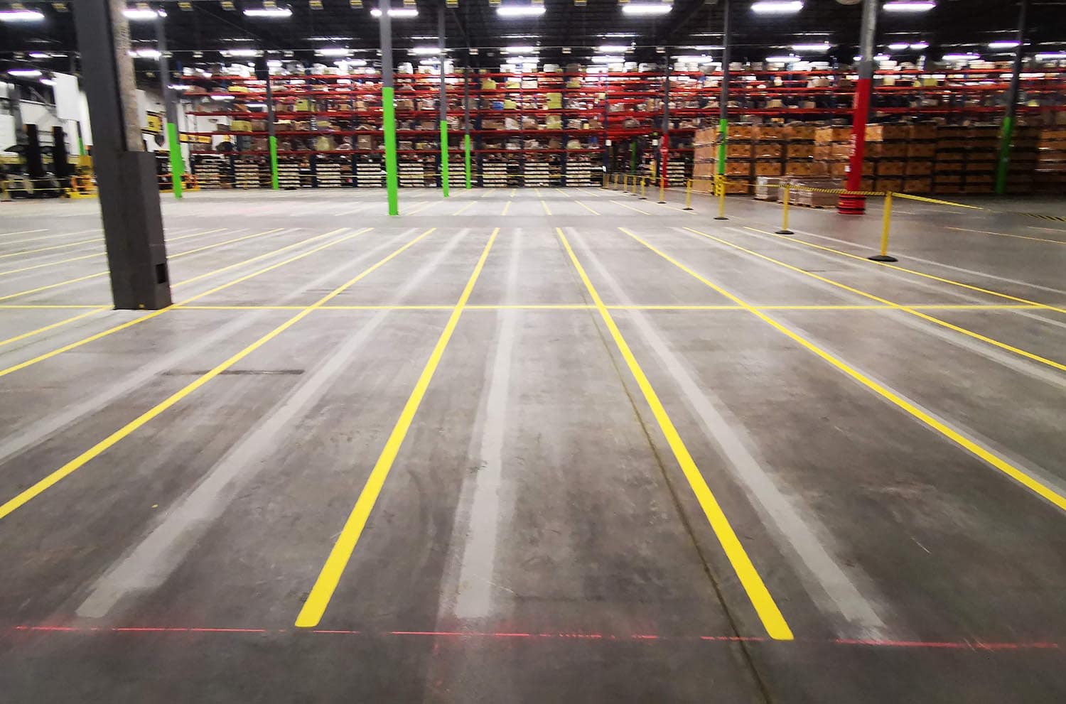 Industrial Warehouse Inside Line Painting The Line Painters